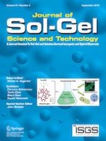 Journal of Sol-Gel Science and Technology 3/2019