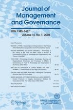 Journal of Management and Governance 1/2006