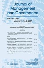 Journal of Management and Governance 2/2007