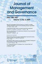 Journal of Management and Governance 4/2009