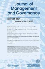 Journal of Management and Governance 1/2010