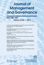 Journal of Management and Governance 1/2012