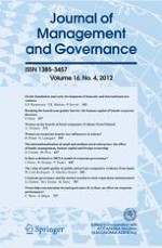 Journal of Management and Governance 4/2012