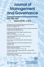 Journal of Management and Governance 3/2016