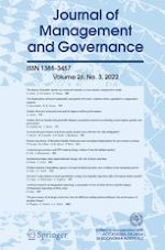Journal of Management and Governance 3/2022