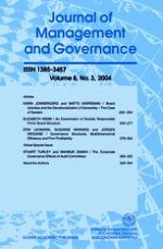 Journal of Management and Governance 3/2004