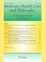 Medicine, Health Care and Philosophy 1/2012