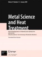 Metal Science and Heat Treatment 1-2/2009