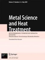Metal Science and Heat Treatment 5-6/2009