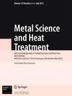 Metal Science and Heat Treatment 3-4/2013