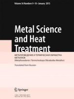 Metal Science and Heat Treatment 9-10/2015