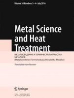 Metal Science and Heat Treatment 3-4/2016