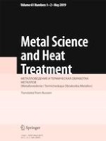 Metal Science and Heat Treatment 1-2/2019