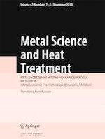 Metal Science and Heat Treatment 7-8/2019