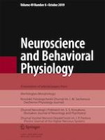 Neuroscience and Behavioral Physiology 8/2019