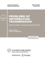 Problems of Information Transmission 4/2009