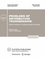 Problems of Information Transmission 1/2012