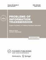 Problems of Information Transmission 2/2012