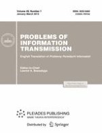 Problems of Information Transmission 1/2013