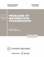Problems of Information Transmission 3/2017