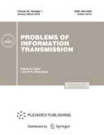 Problems of Information Transmission 1/2018