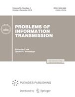 Problems of Information Transmission 4/2018