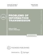 Problems of Information Transmission 3/2020