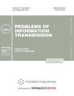Problems of Information Transmission 3/2021