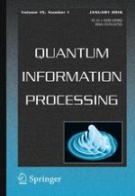 Quantum Information Processing 1/2016