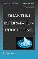 Quantum Information Processing 11/2016