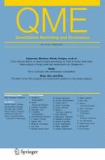 Quantitative Marketing and Economics 1/2018