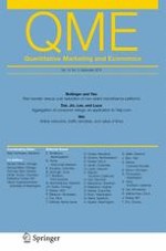 Quantitative Marketing and Economics 3/2018