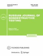 Russian Journal of Nondestructive Testing 8/2017