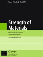 Strength of Materials 2/2012