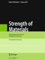 Strength of Materials 1/2016