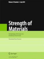 Strength of Materials 4/2019