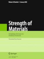 Strength of Materials 1/2020