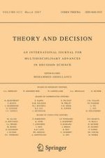 Theory and Decision 2/2007