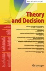 Theory and Decision 1/2011