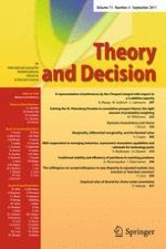 Theory and Decision 3/2011