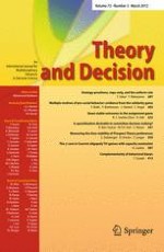 Theory and Decision 3/2012