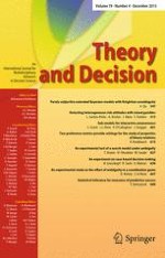 Theory and Decision 4/2015