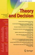 Theory and Decision 3/2016