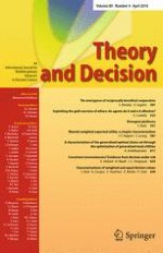 Theory and Decision 4/2016