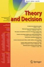 Theory and Decision 1/2016