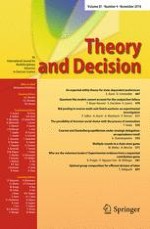 Theory and Decision 4/2016