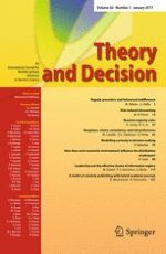 Theory and Decision 1/2017