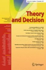 Theory and Decision 4/2017