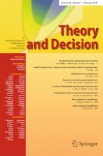 Theory and Decision 1/2019