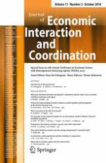 Journal of Economic Interaction and Coordination 2/2016